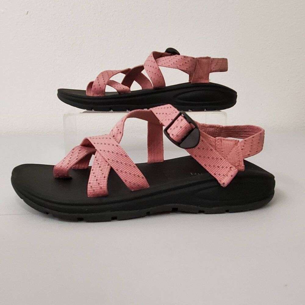 Madden Girl Womens 7.5-8.5 Sandals Sun Blush Pink Strappy Mismatched New - Picture 2 of 16